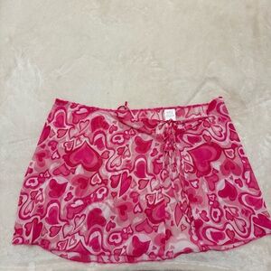 Wild Fable Pink Heart Design Skirt Cover-Up XL